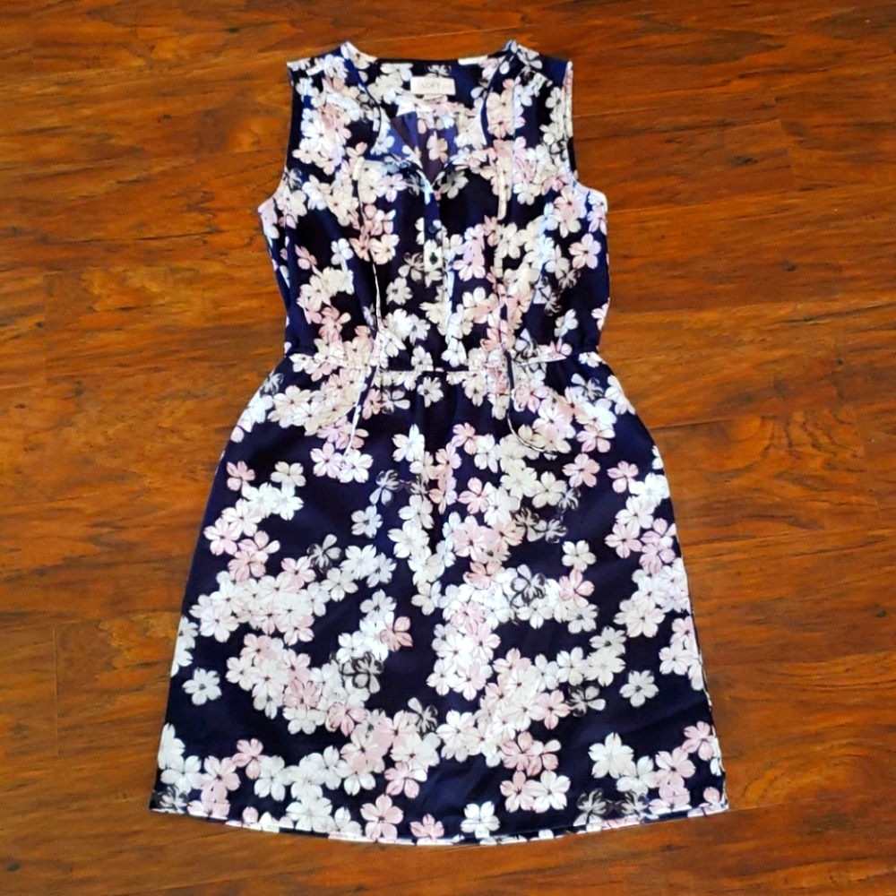 Loft Floral Print Dress with pockets
